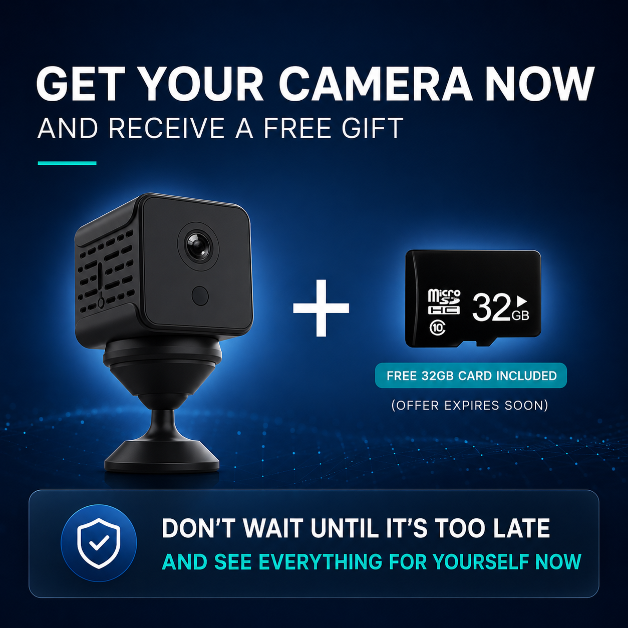💎 Premium Mini Camera Pro & 32GB Card ⚡